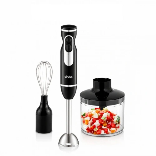 2HIZ AYAR - PASLANMAZ ÇELİK BIÇAK EL MULTİ BLENDER SETİ 700ML HAZNELİ SHB-7529 (5468)