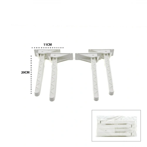 4 ADET BEYAZ SOFRA AYAK KOMPLE PLASTİK 20CM AÇ KAPA (5468)