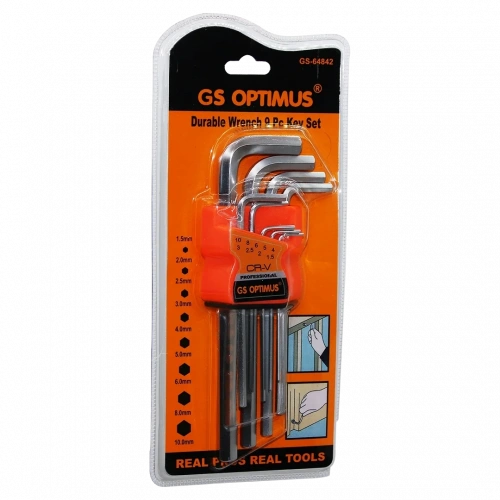 9 PARÇA  KROM UZUN - DÜZ ALYAN 180MM (5468)