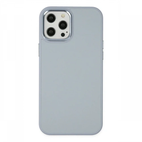 Apple iPhone 12 Pro Max Kılıf Asya Deri Silikon - Sierra Blue
