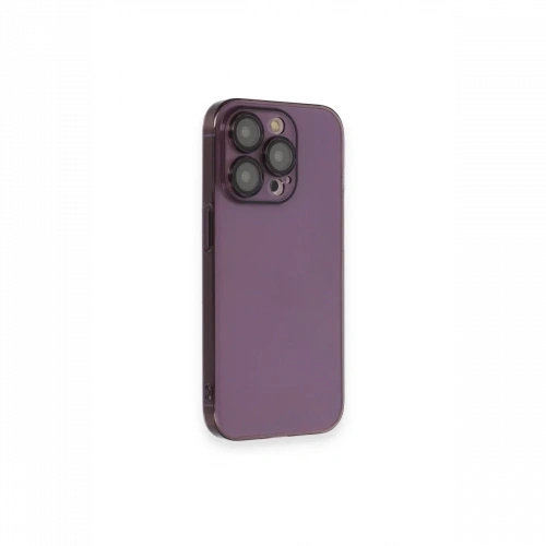 Apple iPhone 13 Pro Max Kılıf Armada Lensli Kapak - Derin Mor