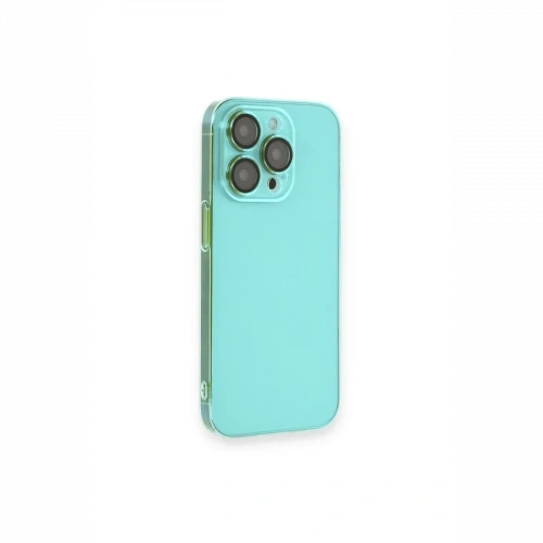 Apple iPhone 13 Pro Max Kılıf Armada Lensli Kapak - Yeşil