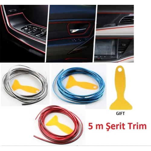 Araba Dekorasyon Şeridi 5 Metre Trim Şeridi (5468)