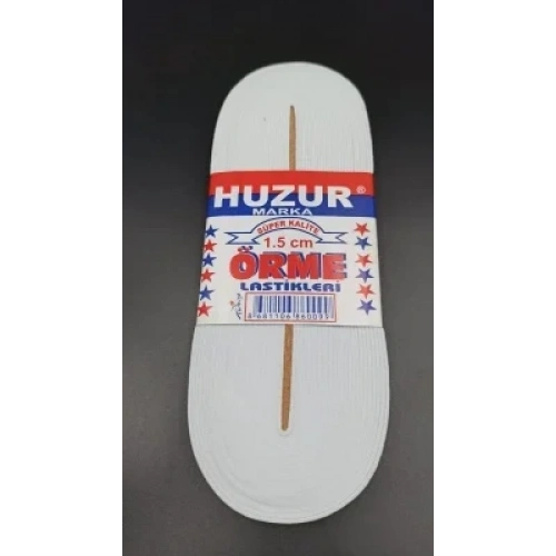 BEYAZ - 1.5CM PAÇA LASTİK YASSI GNİŞ 10MT. (5468)