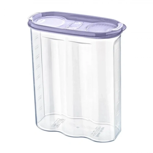 BiiShe® 2 Kapaklı Ölçekli Erzak Kuru Gıda Saklama Kutusu Kabı 2,4 Litre-SA940