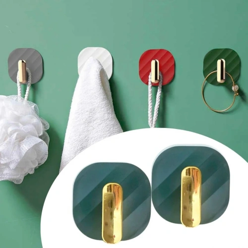 BiiShe® 2li Yapışkanlı Retro Askılık Dolap Kapak Kulpu Yeşil