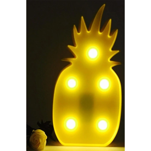 BiiShe® Ananas Şeklinde Ledli Dekoratif Eğlenceli Çocuk Gece Lambası