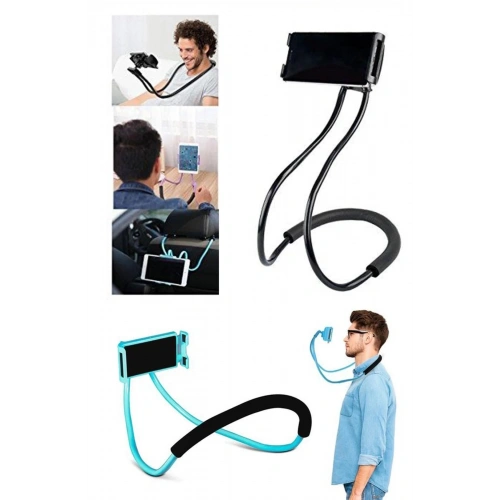 BiiShe® Boyuna Asılan Ergonomik 360 Derece Cep Telefonu Tutucu Stand