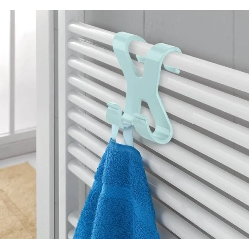 BiiShe® Hang it Pratik Kolay Taşımabilir Havlupan 2 Kancalı Banyo Askısı