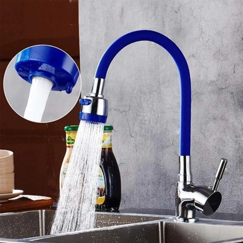 BiiShe® Oynar Başlıklı Tasarruflu Kubar Musluk Borusu ve Başlığı Mavi