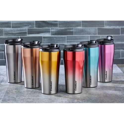 CKR-2049 400ML.ÇELİK MUG TERMOS BARDAK ÇİFT RENK (5468)