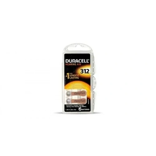 DURACELL 312 İŞİTME CİHAZ KULAK PİLİ 6 PARÇA  KUTU (5468)
