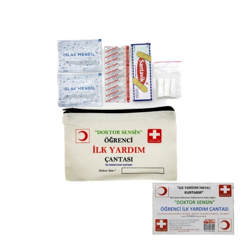 İLK YARDIM 19PCS ÖĞRENCİ ÇANTASI (5468)