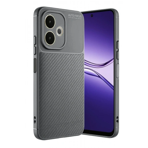 Mey İthalat®   A5 Pro 4G Kılıf Auto Focus Karbon Kapak - Gri