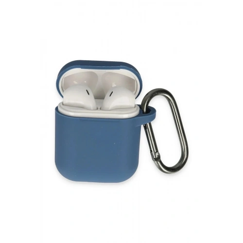 Mey İthalat®  Airpods 2 (2.nesil) Hang Kılıf - Lacivert