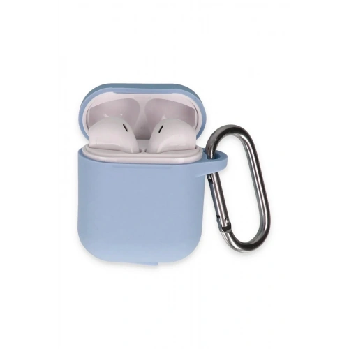 Mey İthalat®  Airpods 2 (2.nesil) Hang Kılıf - Mavi