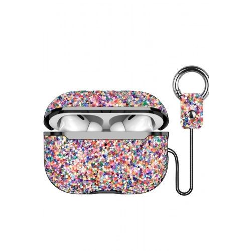 Mey İthalat®  Airpods 3 (3.nesil) Bright Simli Airpods Kapak - Gold