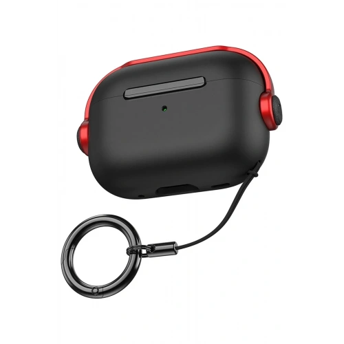 Mey İthalat®  Airpods 3 (3.nesil) Cool Kılıf - Siyah-Kırmızı