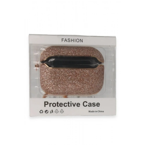 Mey İthalat®  Airpods 3 (3.nesil) Spell Simli Kılıf - Rose Gold