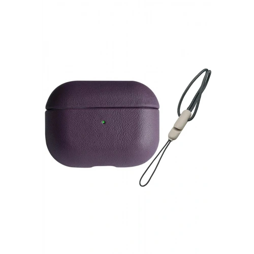 Mey İthalat®  Airpods Pro 2 (2.nesil) 405 Deri Kılıf - Mor