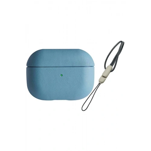 Mey İthalat®  Airpods Pro 2 (2.nesil) 405 Deri Kılıf - Sierra Blue