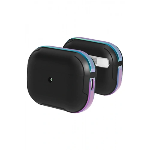 Mey İthalat®  Airpods Pro 2 (2.nesil) MO-A8 Armor Kılıf - Rainbow