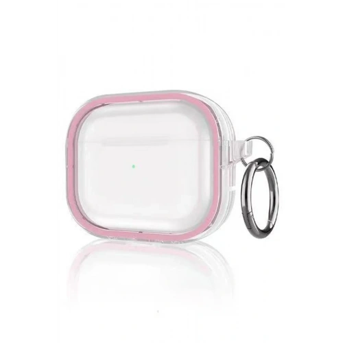 Mey İthalat®  Airpods Pro 2 (2.nesil) Shiny Şeffaf Kılıf - Pembe