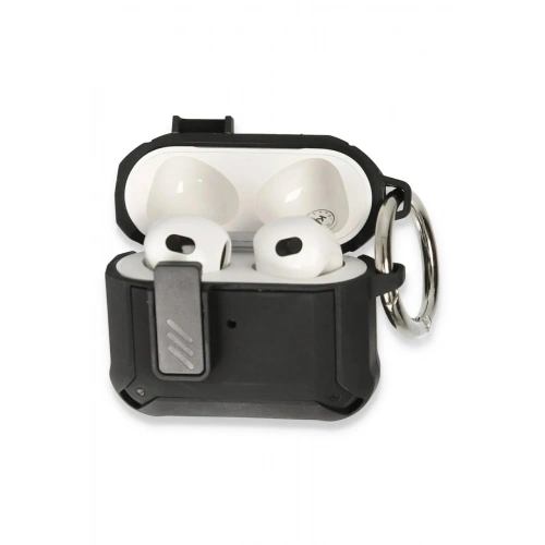 Mey İthalat®  Airpods Pro 2 (2.nesil) Truva Kılıf - Siyah