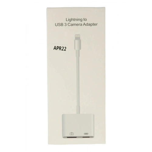 Mey İthalat®  APR22 Iphone Otg 2in1 - Beyaz