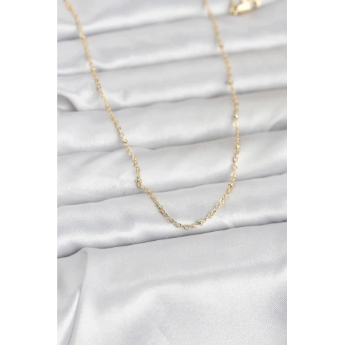 Mey İthalat® CM 14K Gold Renk Burgu Model 60 cm Kadın Kolye