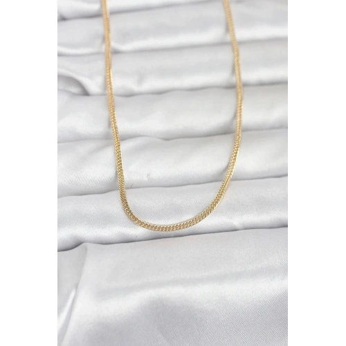 Mey İthalat® CM 14K Gold Renk Dolgun Zincir Model 60 cm Kadın Kolye