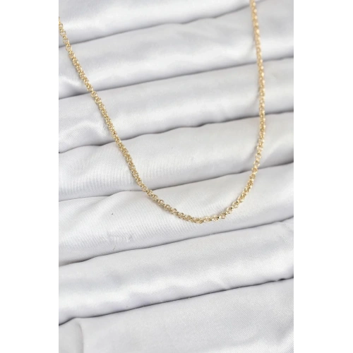 Mey İthalat® CM 14K Gold Renk Halka Model 60 cm Kadın Kolye
