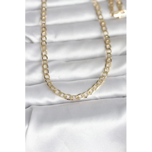 Mey İthalat® CM 14K Gold Renk Kalın Zincir Model 60 cm Kadın Kolye
