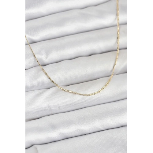 Mey İthalat® CM 14K Gold Renk Kesme Model 60 cm Kadın Kolye