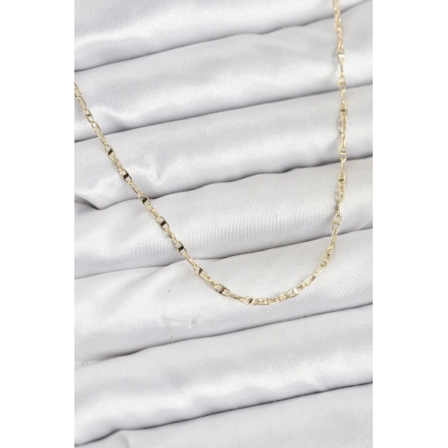 Mey İthalat® CM 14K Gold Renk Pirinç Gemi Zinciri Model Kadın Kolye