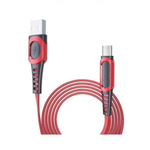 Mey İthalat®  DC01 Süper Hızlı Micro USB Kablo 1M 2.4A - Kırmızı