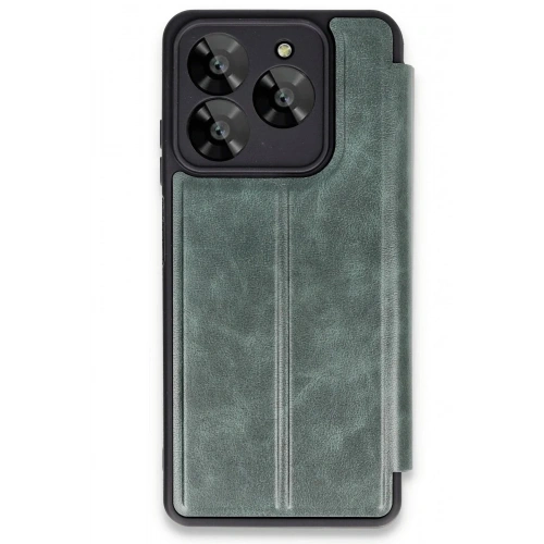 Mey İthalat®  General Mobile Era 30 Kılıf Flip Cover - Koyu Yeşil