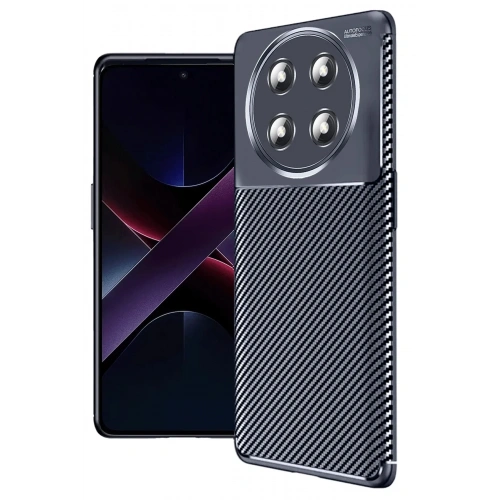 Mey İthalat®  Honor Magic 7 Lite Kılıf Auto Focus Karbon Kapak - Lacivert