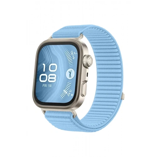 Mey İthalat®  Huawei Fit 4 Braid Kordon - Açık Mavi