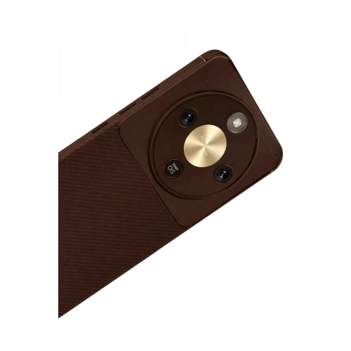 Mey İthalat®  Huawei Honor Magic 8 Lite Auto Focus Karbon Kapak - Kahverengi