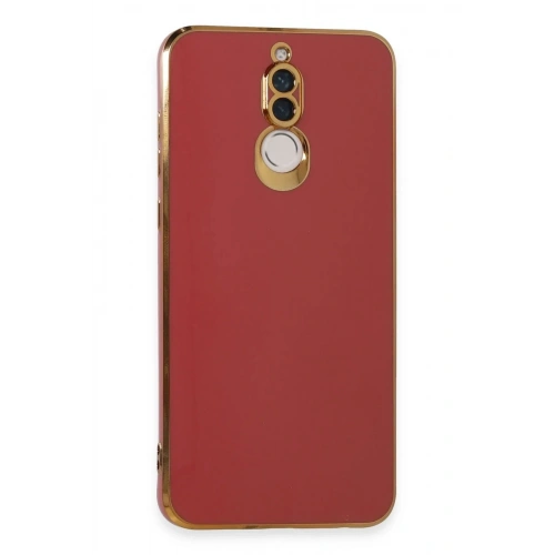 Mey İthalat®  Huawei Mate 10 Lite Kılıf Volet Silikon - Kırmızı