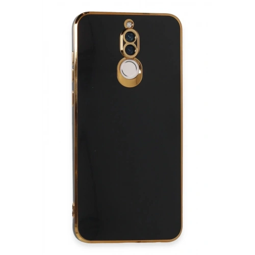 Mey İthalat®  Huawei Mate 10 Lite Kılıf Volet Silikon - Siyah