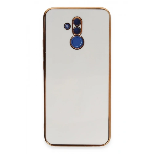Mey İthalat®  Huawei Mate 20 Lite Kılıf Volet Silikon - Beyaz