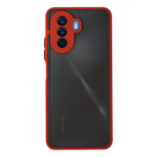 Mey İthalat®  Huawei Nova Y70 Kılıf Montreal Silikon Kapak - Kırmızı