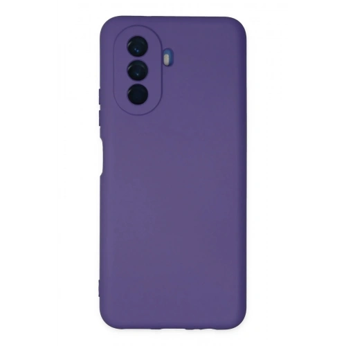 Mey İthalat®  Huawei Nova Y70 Kılıf Nano içi Kadife Silikon - Mor
