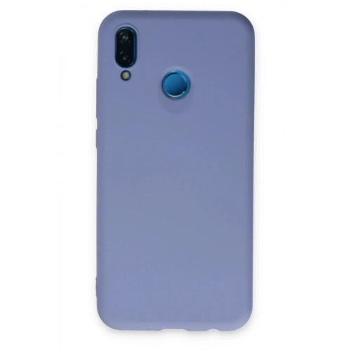 Mey İthalat®  Huawei P20 Lite Kılıf Nano içi Kadife Silikon - Lila
