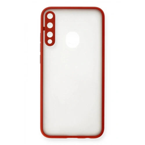 Mey İthalat®  Huawei P40 Lite E Kılıf Montreal Silikon Kapak - Kırmızı