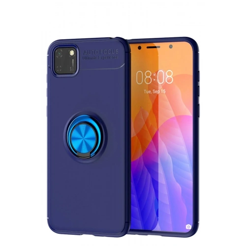 Mey İthalat®  Huawei Y5P Kılıf Range Yüzüklü Silikon - Mavi