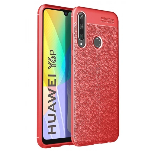 Mey İthalat®  Huawei Y6P Kılıf Auto Focus Kapak - Kırmızı