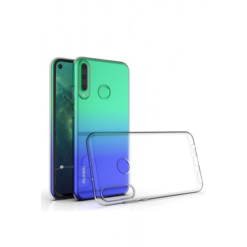Mey İthalat®  Huawei Y6P Kılıf Lüx Şeffaf Silikon - Şeffaf